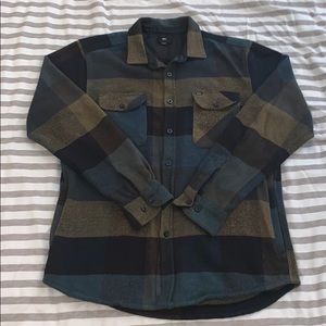 Obey Men’s Oversized Flannel, Large